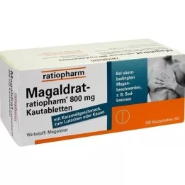 MAGALDRAT-ratiopharm 800 mg tabletės, 100 vnt