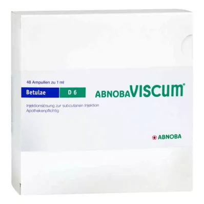 ABNOBAVISCUM Betulae D 6 ampulės, 48 vnt