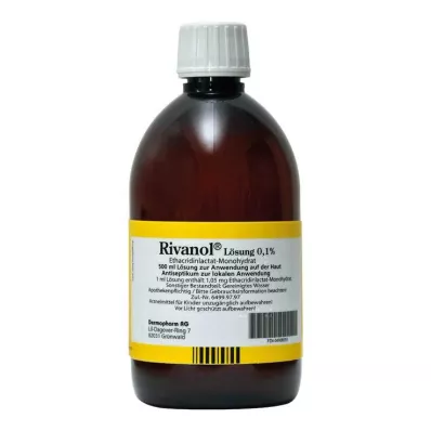 RIVANOL 0,1 % tirpalas, 500 ml