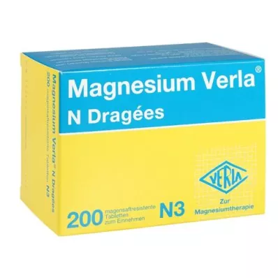 MAGNESIUM VERLA N dengtos tabletės, 200 kapsulių