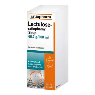 LACTULOSE-ratiopharm sirupas, 200 ml LACTULOSE-ratiopharm sirupas, 200 ml