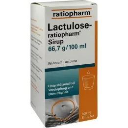 LACTULOSE-ratiopharm sirupas, 500 ml