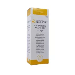 MEDIHONEY Antibakterinis žaizdų gelis, 5X20 g