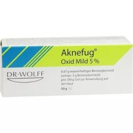 AKNEFUG lengvasis oksidas, 5 % gelis, 50 g