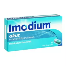 IMODIUM aštrios kietosios kapsulės, 6 vnt