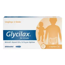 GLYCILAX Žvakutės vaikams, 6 vnt