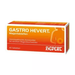 GASTRO-HEVERT Skrandžio tabletės, 40 vnt