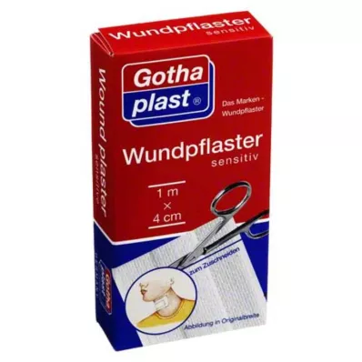 GOTHAPLAST Jautrus žaizdų gipsas 4 cmx1 m pjūvis, 1 vnt GOTHAPLAST Jautrus žaizdų gipsas 4 cmx1 m pjūvis, 1 vnt