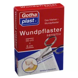GOTHAPLAST Žaizdų gipsas jautrus 6 cm x 0,5 m pjūvis, 1 vnt