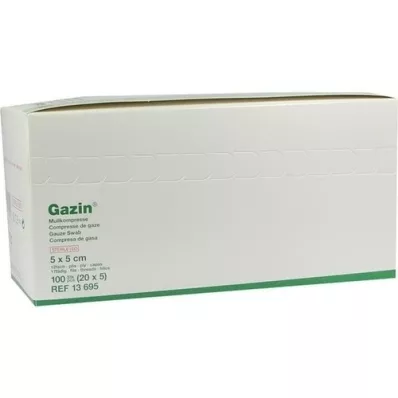 GAZIN Kompaktinė marlė 5x5 cm sterili 12x, 20X5 vnt