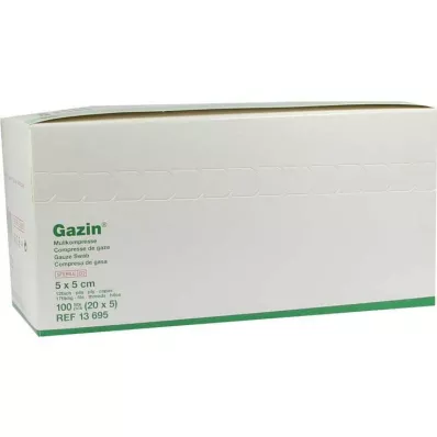 Gazin kompresai 5x5cm 12fac, 20x5 vnt