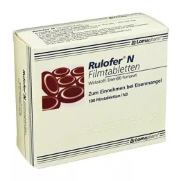 RULOFER N Plėvele dengtos tabletės, 100 vnt