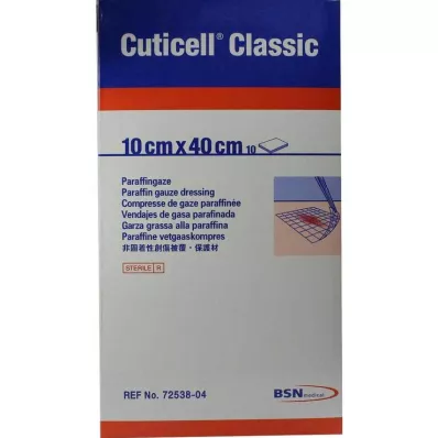 Cuticell Classic žaizdų marlė 10x40 cm, 10 vnt Cuticell Classic žaizdų marlė 10x40 cm, 10 vnt