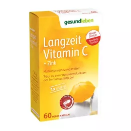 GESUND LEBEN Ilgalaikės vitamino C+cinko kapsulės, 60 vnt