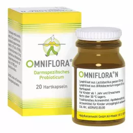 OMNIFLORA N Kietosios kapsulės, 20 vnt