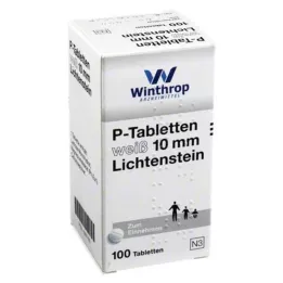 P TABLETTEN baltas 10 mm, 100 vnt
