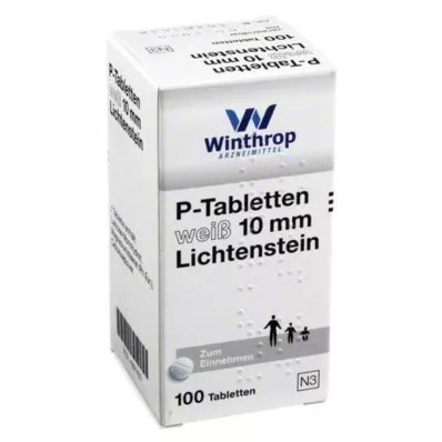 P tabletės baltos 10 mm, 100 vnt P tabletės baltos 10 mm, 100 vnt