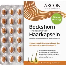 BOCKSHORN+Mikroelementų kapsulės plaukams Tisane plus, 180 vnt