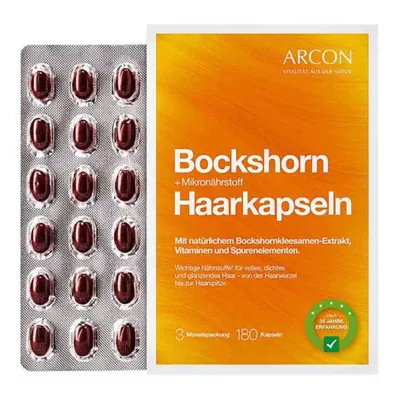 BOCKSHORN+Mikroelementų kapsulės plaukams Tisane plus, 180 vnt