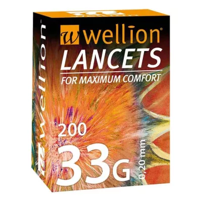 WELLION Lancetai 33 G, 200 vnt