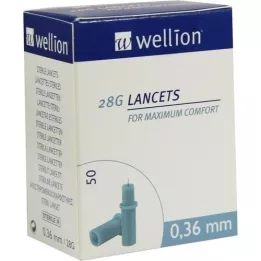 WELLION Lancetai 28 G, 50 vnt