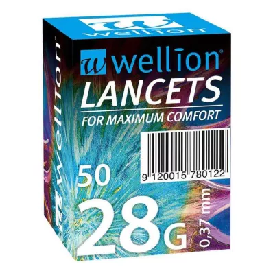 WELLION Lancetai 28 G, 50 vnt