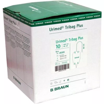 URIMED Tribag Plus šlapimo maišelis kojoms 500 ml 50 cm sterilus, 10 vnt