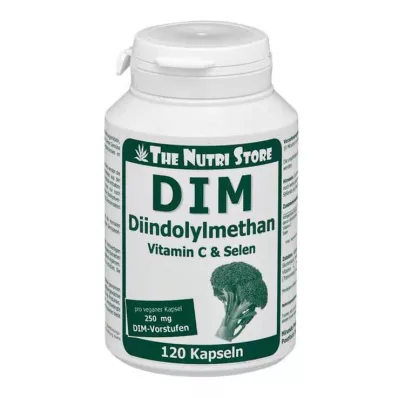 DIM Diindolilmetanas 250 mg vegetariškos kapsulės, 120 vnt
