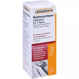 HYDROCORTISON-ratiopharm 0,5 % purškalas, 30 ml