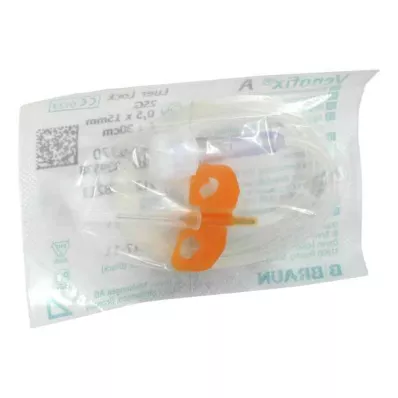 VENOFIX A Venipunktūra Best.25 G 0,5 mm oranžinė, 1 vnt