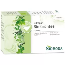 SIDROGA Sveikatingumo žaliosios arbatos filtravimo maišelis, 20X1,7 g
