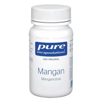 PURE ENCAPSULATIONS Manganas Mangano citrato kapsulės, 60 kapsulių