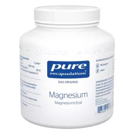 PURE ENCAPSULATIONS Magnio magnio citrato kapsulės, 180 kapsulių
