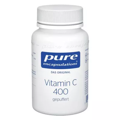 PURE ENCAPSULATIONS Vitaminas C 400 buferinių kapsulių, 90 vnt