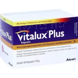 VITALUX Plus liuteino ir omega-3 kapsulės, 84 kapsulės