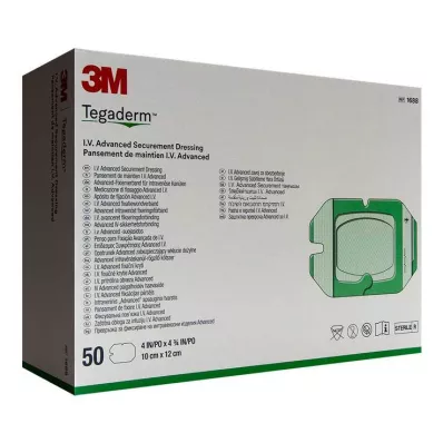 Tegaderm 3M i.v.Pažangus tinkas 10x12cm 1688, 50 vnt