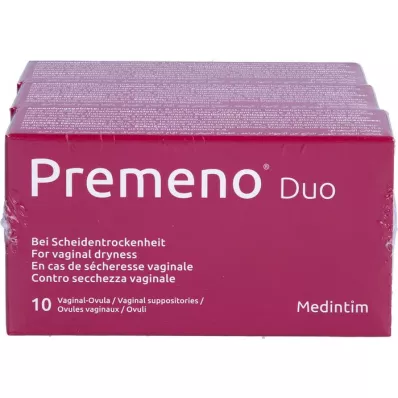 PREMENO Duo Vaginalovula, 3X10 vnt