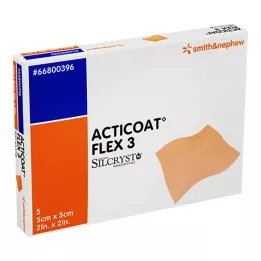 ACTICOAT Flex 3 5x5 cm tvarstis, 5 vnt