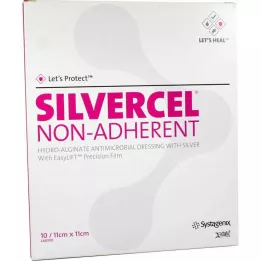 SILVERCEL Nelipnūs kompresai 11x11 cm, 10 vnt