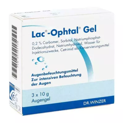 LAC OPHTAL Gelis, 3X10 g