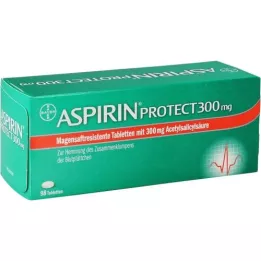 ASPIRIN Protect 300 mg enterinėmis plėvele dengtos tabletės, 98 vnt