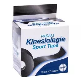 KINESIOLOGIE Sportinė juosta 5 cmx5 m juoda, 1 vnt