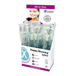 MIRADENT Happy Morning Xylitol vienkartinis dantų šepetėlis, 50 vnt