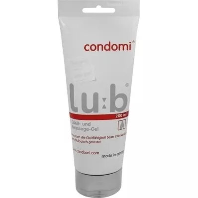 CONDOMI Lubrikantas ir masažo gelis, 200 ml