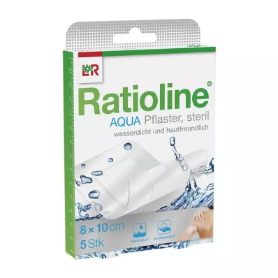 RATIOLINE aqua Dušo gipsas Plus 8x10 cm sterilus, 5 vnt RATIOLINE aqua Dušo gipsas Plus 8x10 cm sterilus, 5 vnt