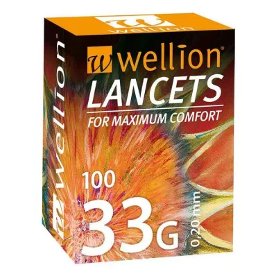 WELLION Lancetai 33 G, 100 vnt