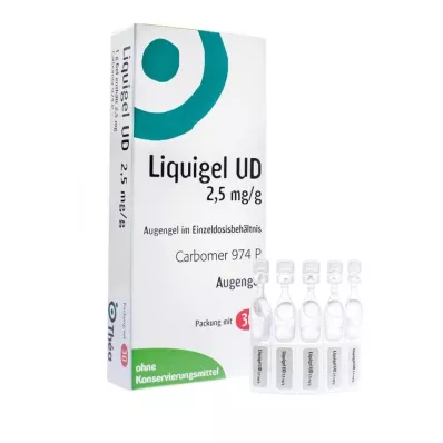 LIQUIGEL UD 2,5 mg/g vienkartinės dozės oftalmologinis gelis, 30X0,5 g