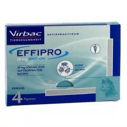 EFFIPRO 50 mg injekcinis tirpalas katėms, 4 vnt