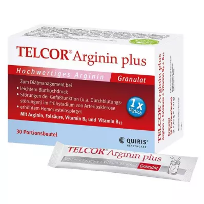 Telcor Arginine plus maišelis granulių, 30 vnt