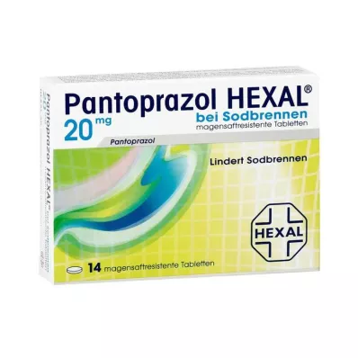 PANTOPRAZOL HEXAL b.Rėmuo enterinėmis plėvele dengtos tabletės, 14 vnt